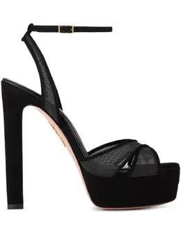 Aquazzura: Чёрные сандалии 