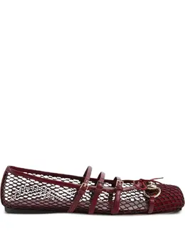 Gucci: Тёмные балетки 
