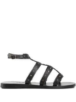 Ancient Greek Sandals: Чёрные сандалии 