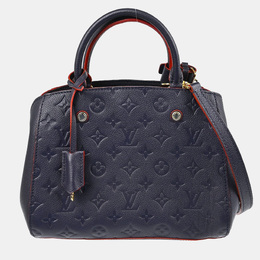 Louis Vuitton: Синяя сумка  Montaigne