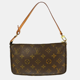 Louis Vuitton: Коричневая сумка  Pochette Accessoires