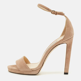 Jimmy Choo: Бежеві сандалі 