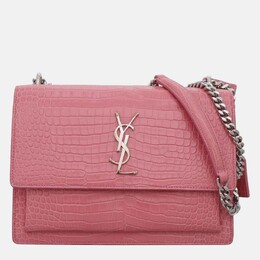 Saint Laurent Paris: Рожеві сумки  Sunset Medium