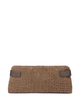 Brunello Cucinelli: Коричневый клатч 