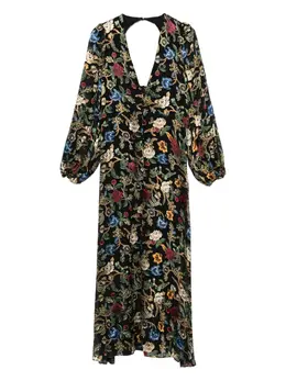 alice + olivia: Платье с растительным принтом 