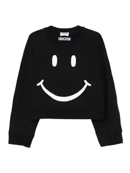 Moschino: Свитшот с принтом 