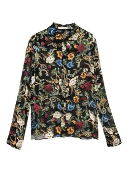alice + olivia: Блуза  Willa с растительным принтом