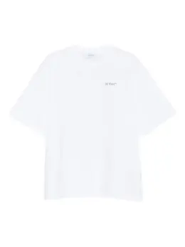 Off-White: Футболка с принтом 