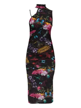 Versace Jeans Couture: Платье с растительным принтом 