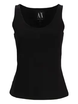 Armani Exchange: Чёрный топ 