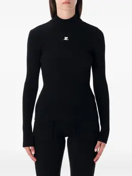 Courrèges: Чёрный свитер 