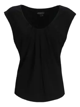Armani Exchange: Чёрный топ 