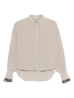 Brunello Cucinelli: Рубашка с блёстками 