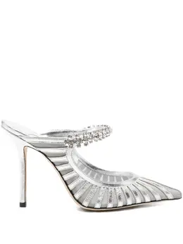Jimmy Choo: Серебристые сабо  Bing