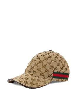 Gucci: Бежевая кепка  GG