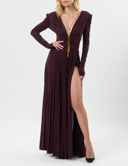 ELISABETTA FRANCHI: Бордовое платье 