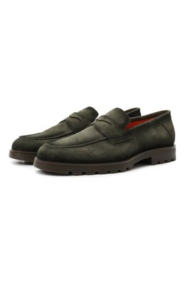 Santoni: Зелёные туфли 