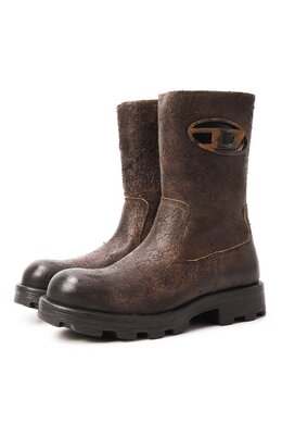 Diesel: Коричневые ботинки 