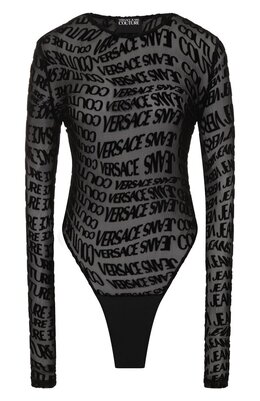 Versace Jeans Couture: Чёрный боди 