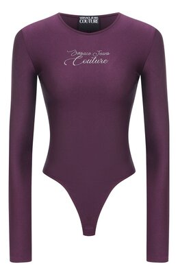 Versace Jeans Couture: Фиолетовый боди 
