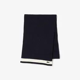 LACOSTE: Синий шарф 