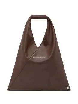 MM6 Maison Margiela: Коричневая сумка-шоппер 