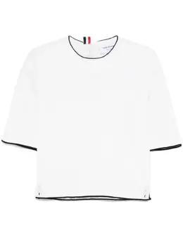 Thom Browne: Футболка  4-Bar в полоску