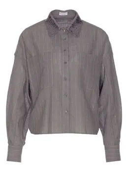 Brunello Cucinelli: Рубашка с блёстками 