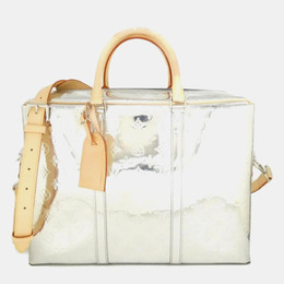 Louis Vuitton: Серебристая сумка 