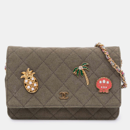Chanel: Коричневый кошелёк 