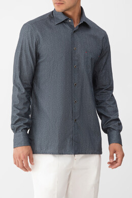 Kiton: Меланжевая рубашка 