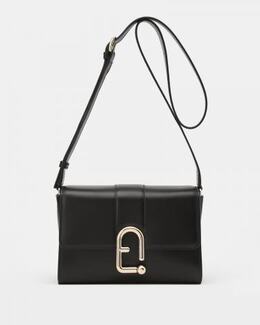 FURLA: Чёрная сумка 