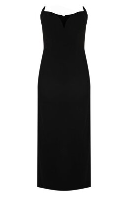Mugler: Бархатное платье 