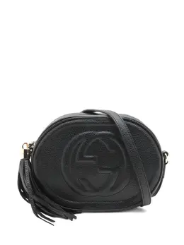 Gucci Pre-Owned: Чёрная сумка через плечо 