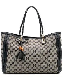 Gucci Pre-Owned: Голубая сумка-шоппер 