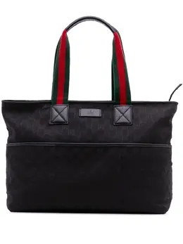 Gucci Pre-Owned: Чёрная сумка-шоппер 