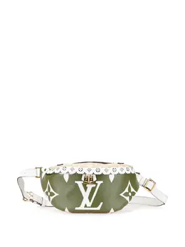 Louis Vuitton Pre-Owned: Зелёная поясная сумка 