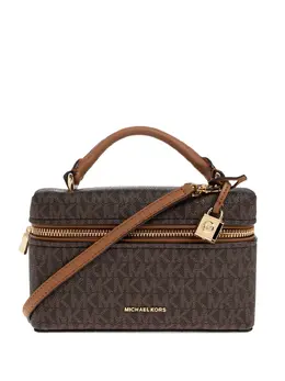 Michael Michael Kors: Коричневая сумка через плечо 