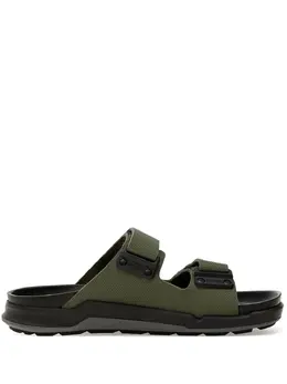 Birkenstock: Зелёные сандалии 