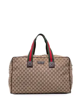Gucci Pre-Owned: Коричневая дорожная сумка 