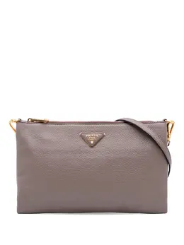 Prada Pre-Owned: Коричневая сумка через плечо 
