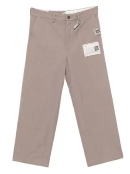 Maison MIHARA YASUHIRO: Бежевые брюки 