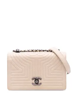 CHANEL Pre-Owned: Коричневая сумка через плечо 