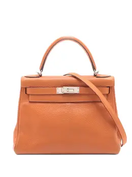 Hermès Pre-Owned: Оранжевая сумка-шоппер 