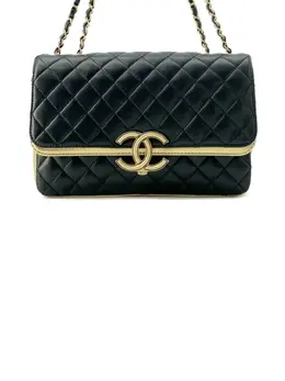 CHANEL Pre-Owned: Чёрная сумка 