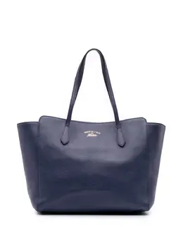 Gucci Pre-Owned: Голубая сумка-шоппер 