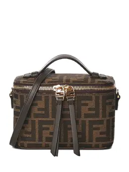 FENDI: Коричневая сумка  FF