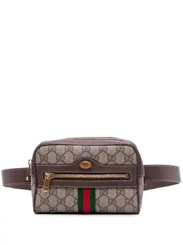 Gucci Pre-Owned: Коричневая поясная сумка 
