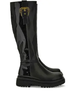 Versace Jeans Couture: Чёрные ботинки 