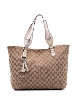 Gucci Pre-Owned: Коричневая сумка-шоппер 